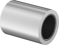 Kuru Çalışmalı Metal Takviyeli PTFE Burçlu Yatak, Alüminyum Kabuklu