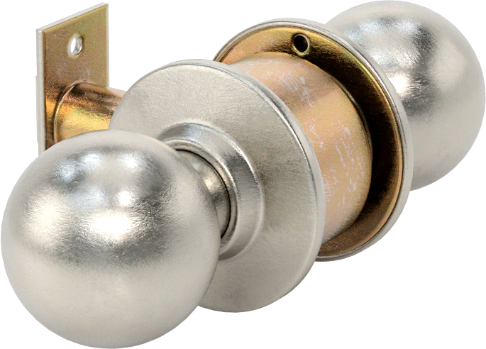 Assa Abloy Accentra (Yale) 4600 Kapı Topuzu, Düğme Kilitli, 2-3/8" Boğaz Mesafesi
