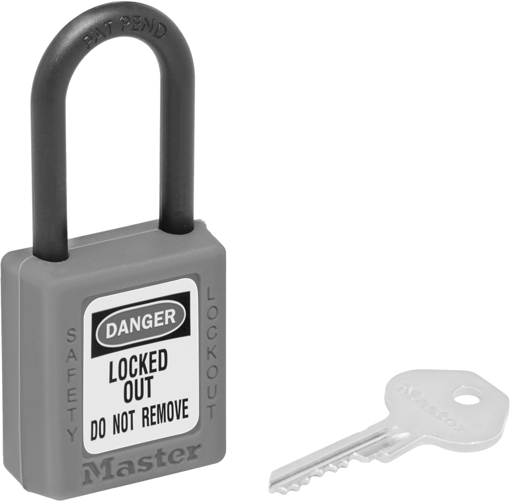 Etiketli İletken Olmayan Kilitleme Asma Kilidi, Master Lock 406, Aynı Anahtarlı