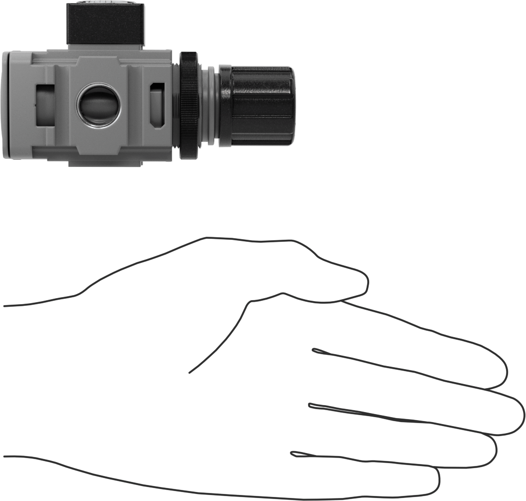 Wilkerson Hava Regülatörü, Seri R08, 1/4 NPT