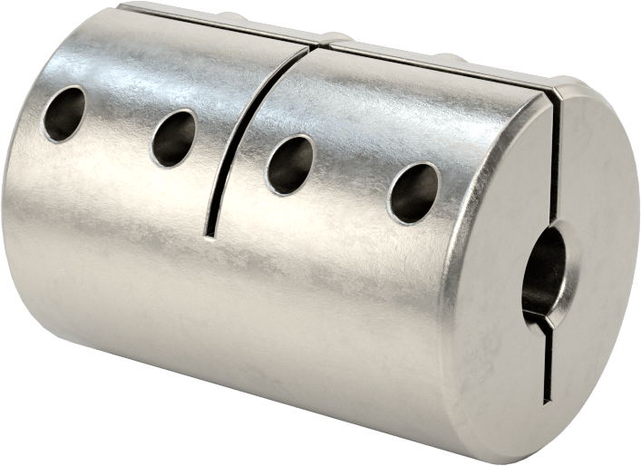 İşlenebilir Delikli Sıkıştırma Mili Kaplini, 303 Paslanmaz Çelik, 10 mm x 10.000 mm-6.000 mm Kamalı Mil Çapı için