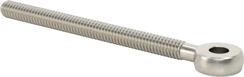 Paslanma ve Aşınmaya Dayanıklı Tam Gijon Ucu Cıvatası, Sağ Yönlü, 304 Paslanmaz Çelik, 1/4"-20 Diş Boyutu, 3-1/2" Merkez Uzunluğu