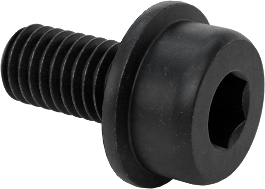 Tırtıklı Flanşlı Alyan Başlı Vida, M5 x 0.8 mm Diş, 10 mm Uzunluk