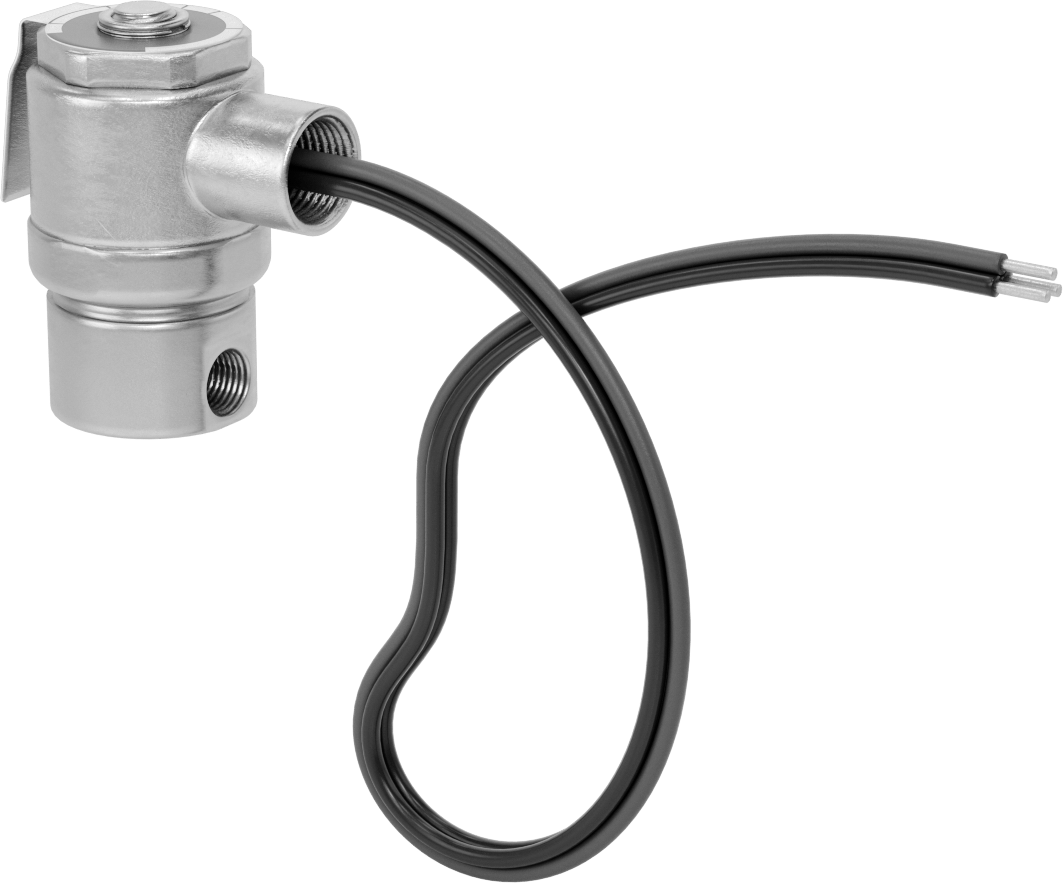 303 Paslanmaz Çelik Tehlikeli Ortam Solenoid Açma/Kapama Vanası, İnert Gaz için, 24V DC, 1/4 NPT Dişi, 1500 Maksimum PSI