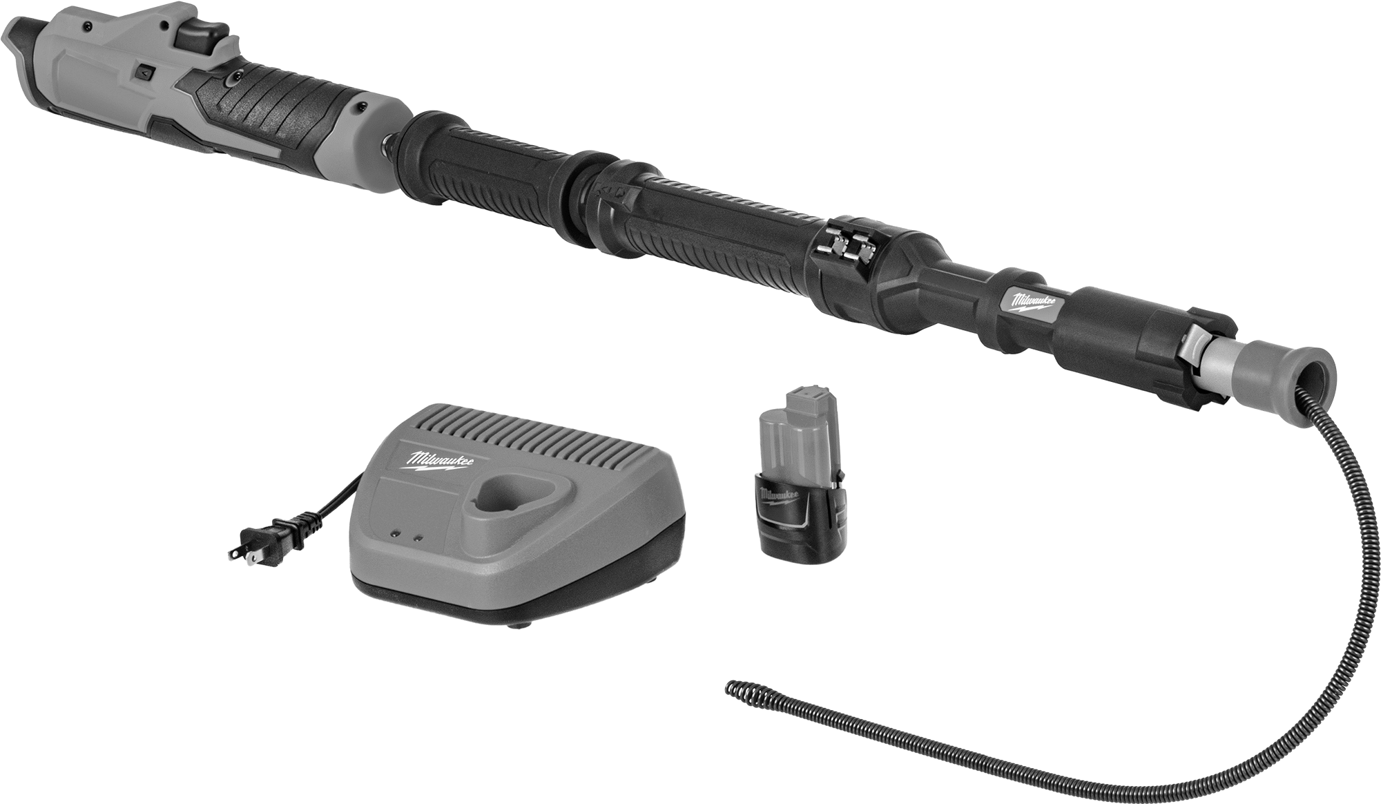 Kablo Tipi Tuvalet ve Pisuar Gider Açma Spirali, Akülü, 3/8" Kablo Çapı, Milwaukee Model Numarası 3574-21