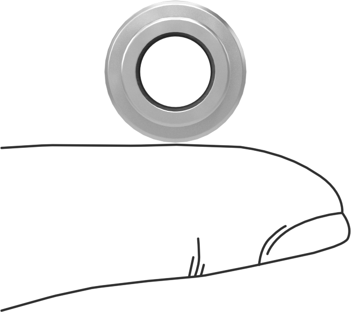 Kuru Çalışmalı Metal Takviyeli PTFE Burçlu Yatak, Alüminyum Kabuklu, Flanşlı, 8 mm Mil Çapı için, 8 mm Uzunluk