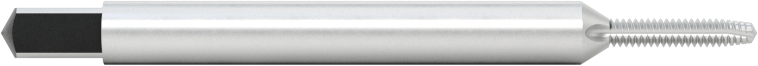 Delikler için Yüksek Hızlı Çelik Talaş Temizleme Kılavuzu, Kaplamasız, M1.6 x 0.35 mm Diş Boyutu, 5/16" Diş Uzunluğu