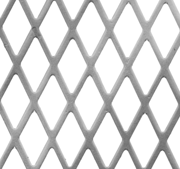 Delikli Panel, Karbon Çelik, Elmas Deseni, 36" x 40" x 0.038"