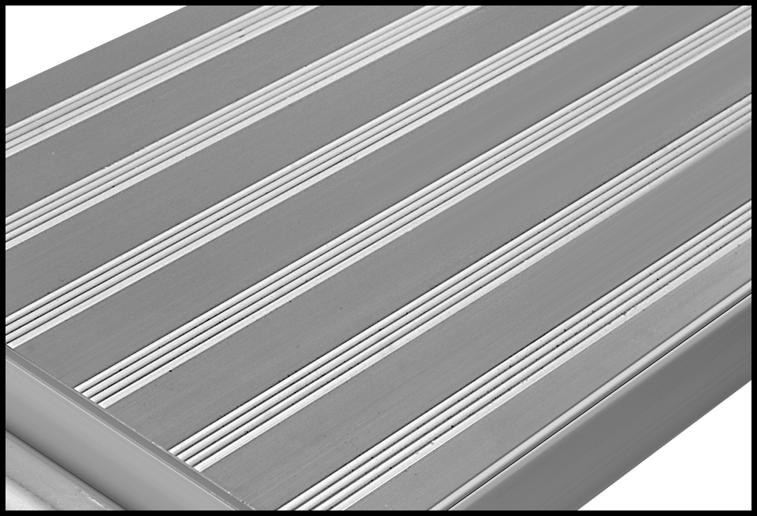 Tekerlekli Platform Basamaklı Merdiven, Fiberglas, Tip 1A, 5 Fit Yükseklik x 24" Genişlik x 31" Derinlik Toplam