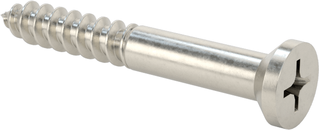 Kontrplak ve OSB için 316 Paslanmaz Çelik Phillips Vidaları, Havşa Başlık, 10 Numaralı Boyut, 1-1/2" Uzunluk — Düz, 1 1⁄2", No. 10