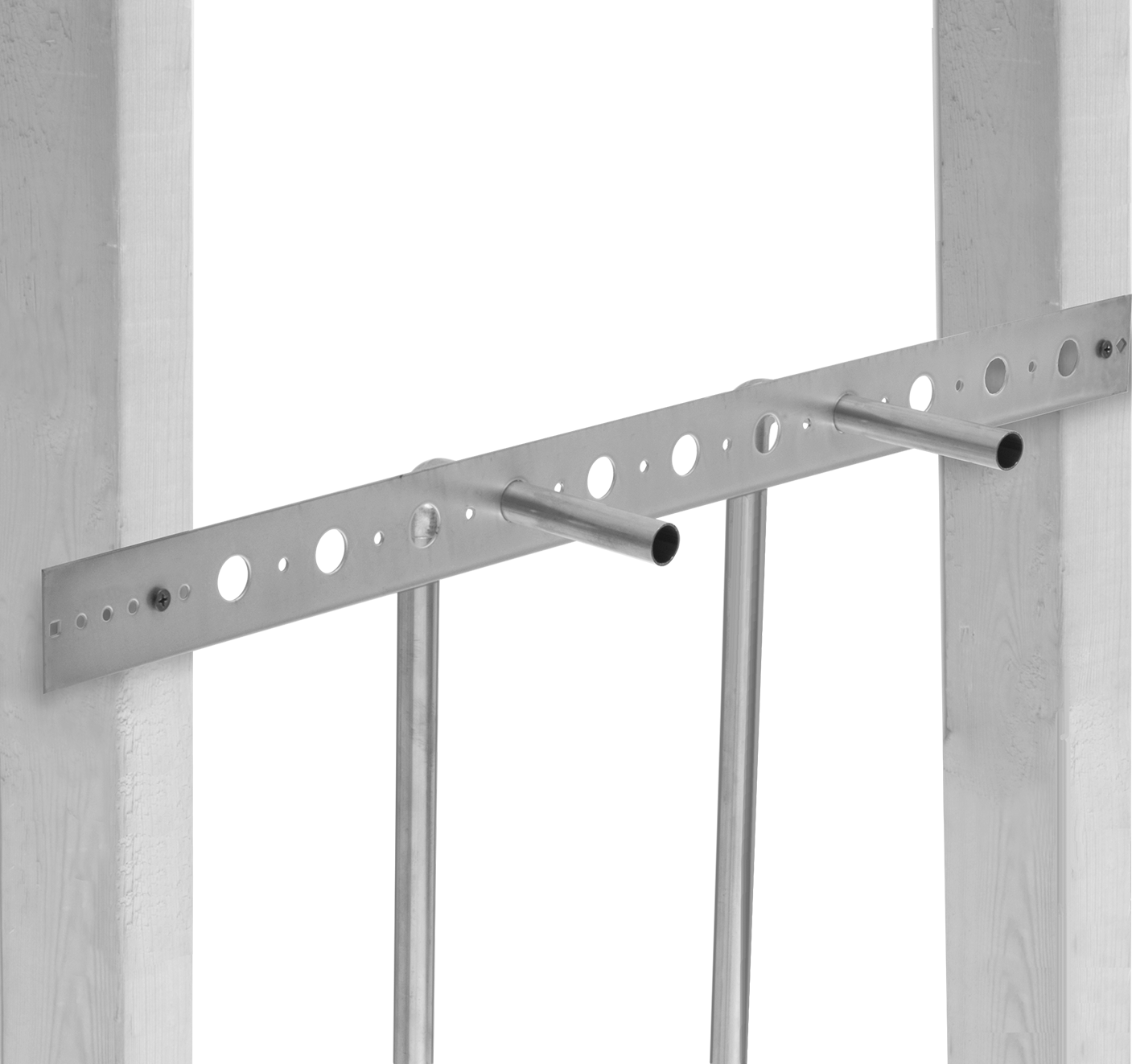 Saplama Montajlı Yönlendirme Braketi, Galvanizli Çelik, 1-3/8" İç Çap