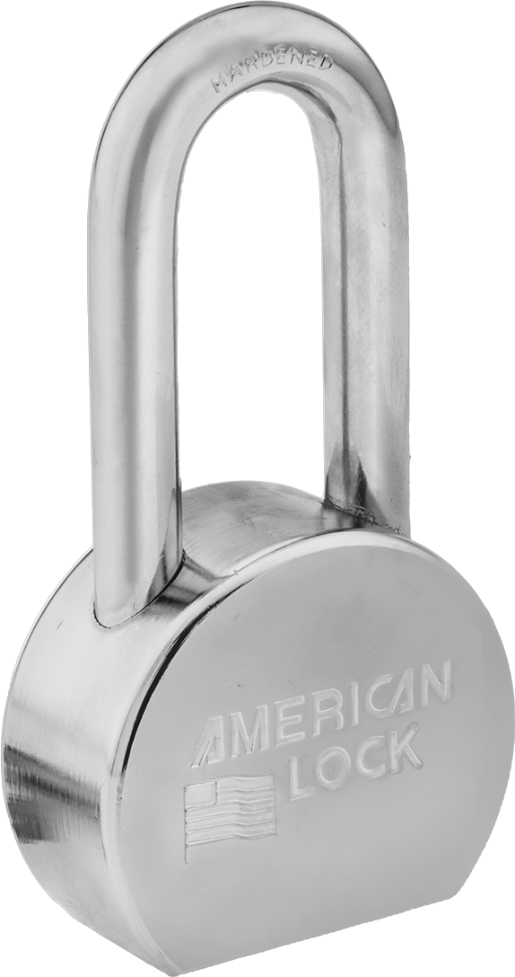 Katı Krom Kaplı Çelik Gövde Asma Kilidi, American Lock 700, Darbeye Dayanıklı, #26868 ile Aynı Anahtarlı — Aynı Anahtarlı, 1 1⁄16", 7⁄16"