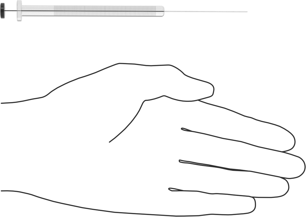 Cam Şırınga, Sabit İğne Değiştirilebilirlikli, PTFE Piston