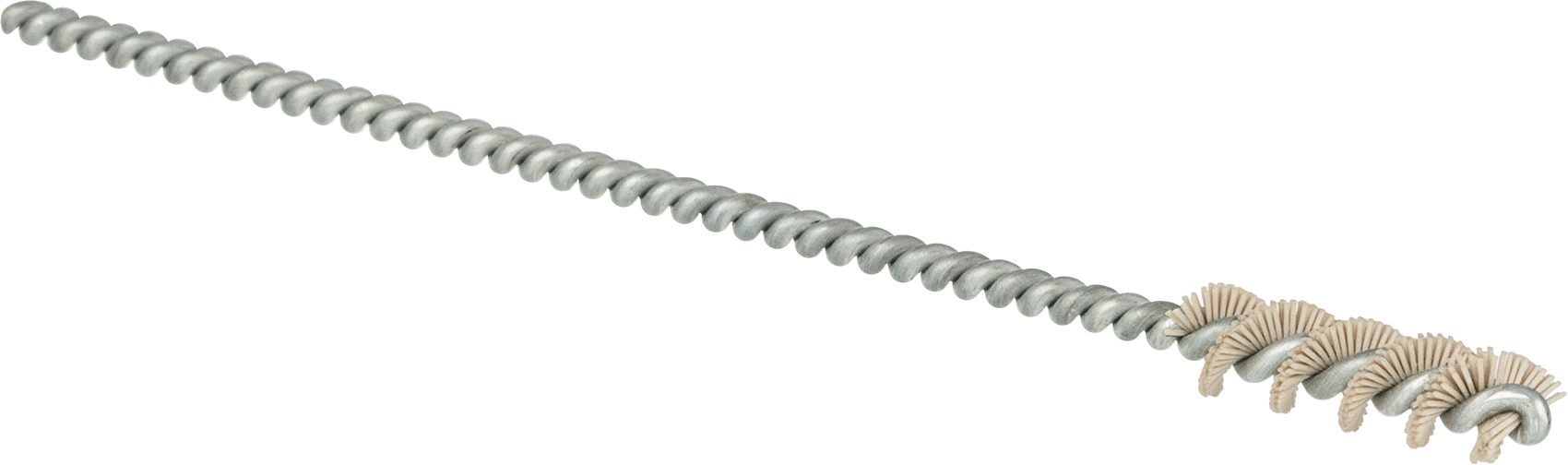 Esnek Naylon Kıllı Zımpara Tüp Fırçası, 1/8" Bükülmüş Şaft, 1/4" Fırça Çapı, 600 Kum