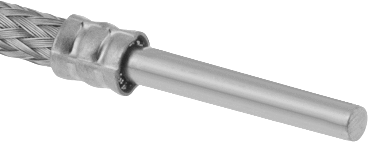 Dahili Sıcaklık Sensörlü Takma Isıtıcı, 1/8" Delik için, 120V AC, 1" Uzunlukta Isıtma Elemanı, 40W
