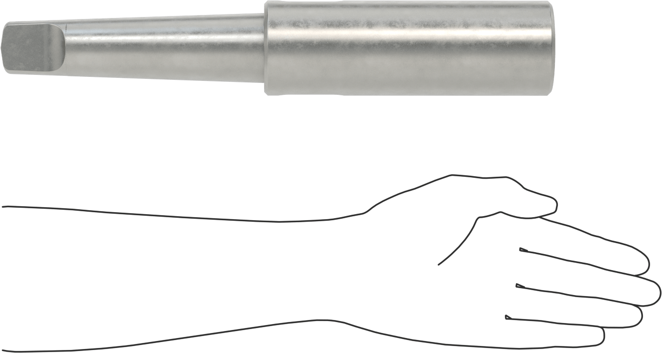 Uzatma, Dış Çap 5 x İç Çap 5, Çelik, 13-3/4" Toplam Uzunluk