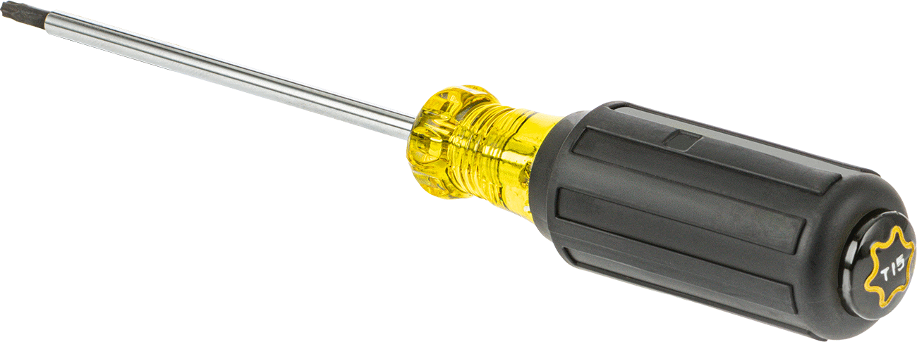 Yastıklı Tutamaklı Tornavida, T15 Torx Ucu, 8-5/16" Toplam Uzunluk — T15, Yastık, Sürücü