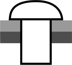 Button Domed Head