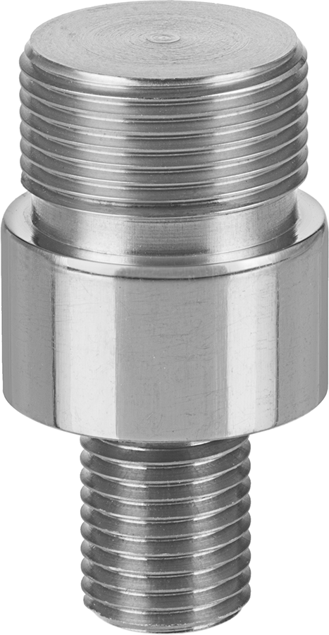 Dişli Saplama Adaptörü, 5/8"-27 Montaj Dişi, Bükülüp Sabit Kalan Konumlandırma Kolu için — 303 Stainless Steel, Stainless Steel, Dişli Ad…