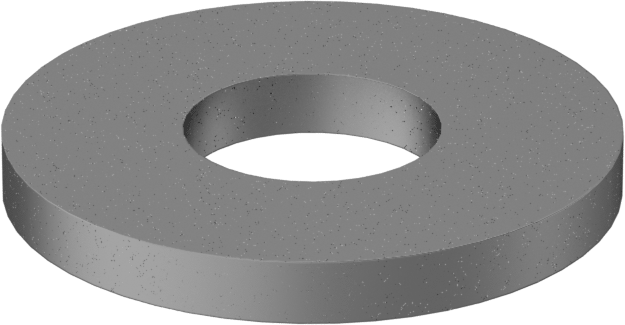 Paslanma ve Aşınmaya Dayanıklı Galvanizli Çelik Pul, USS, 1/4" Vida Boyutu için, 0.312" İç Çap, 0.750" Dış Çap