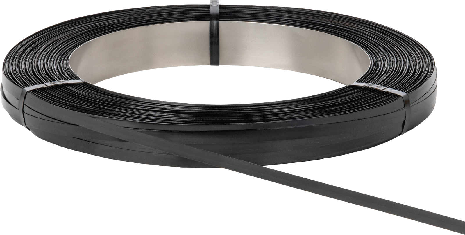 Boyalı Yüksek Karbonlu Çelik Metal Çember, Standart Bobin, 1/2" Genişlik x 0.020" Kalınlık, 3085 Fit Uzunluk