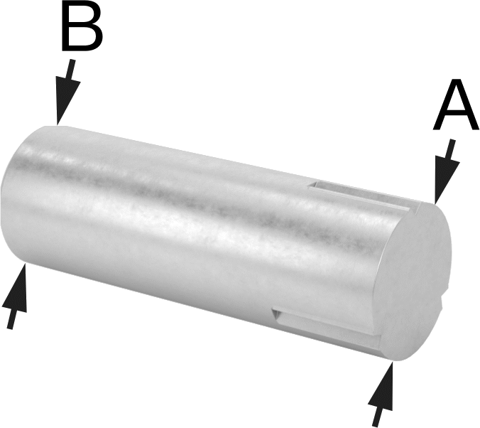 Çelik Çeyrek Oluklu Pim, 3/32" Çap, 1/4" Uzunluk