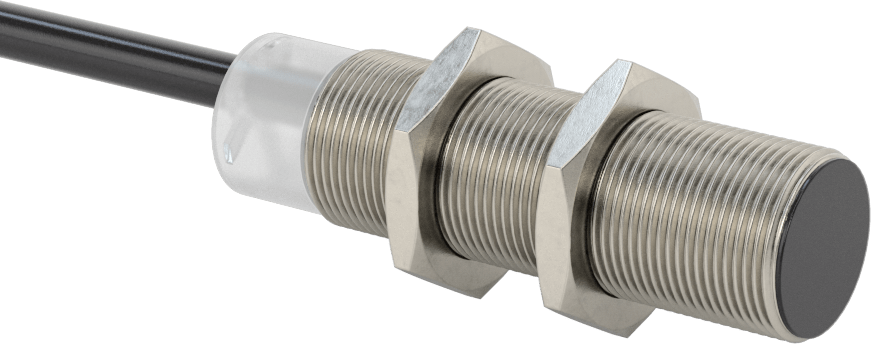 Uzun Mesafeli Metal Nesne Yakınlık Anahtarı, DC, Paslanmaz Çelik Muhafaza, Kablo Uçlu Gömme, 18 mm Çap