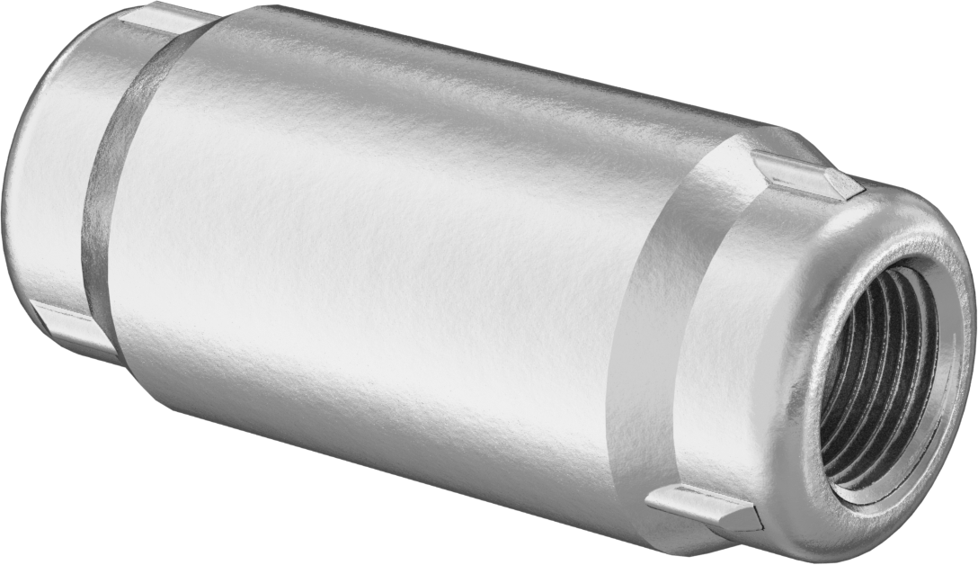 Pirinç Dişli Çekvalf, 303 Paslanmaz Çelik Yaylı Piston, Konektör, 3/8 BSPT Dişi