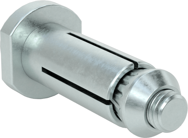 Dar Alan Altıköşe Başlı Vida, M8 x 1.25 mm Diş, 1/8" ila 7/8" Malzeme Kalınlığı için
