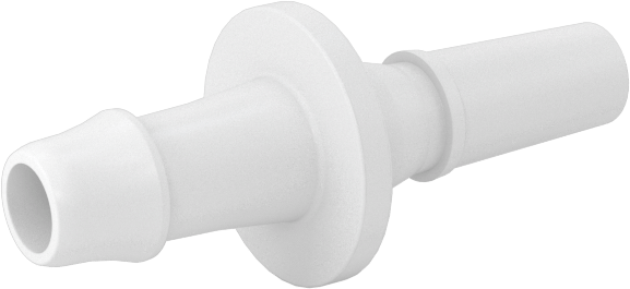 Hava ve Su için Plastik Luer Lock Tüp Bağlantısı, Naylon Düz Tapalar, 5/32" Boru İç Çapı için Tırnaklı, Beyaz