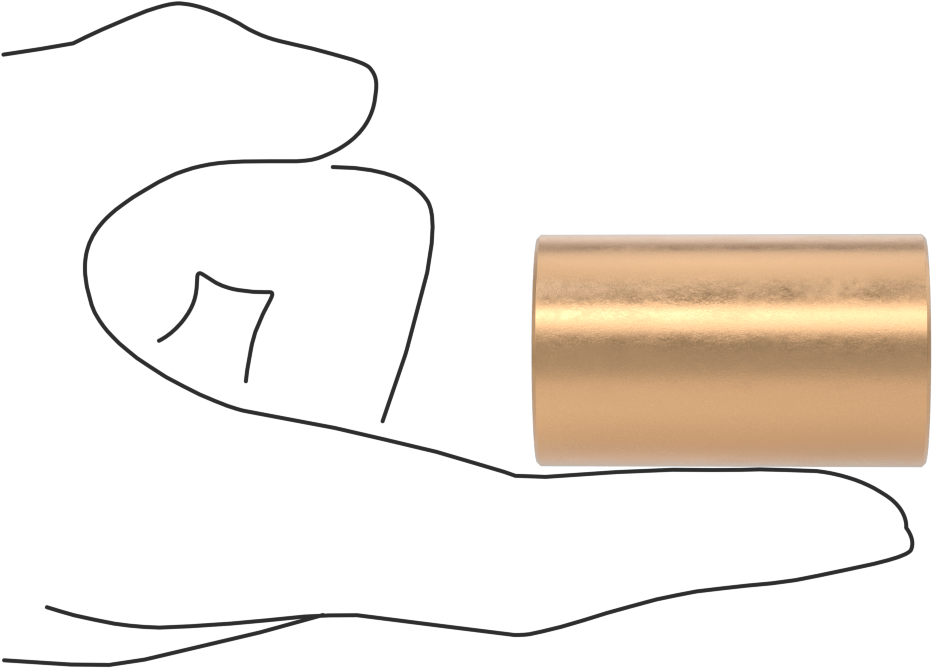 Yüksek Sıcaklık Grafit Yağlamalı Burçlu Yatak, 932 Bronz, 25 mm Mil ve 30 mm Muhafaza İç Çapı için, 50 mm Uzunluk