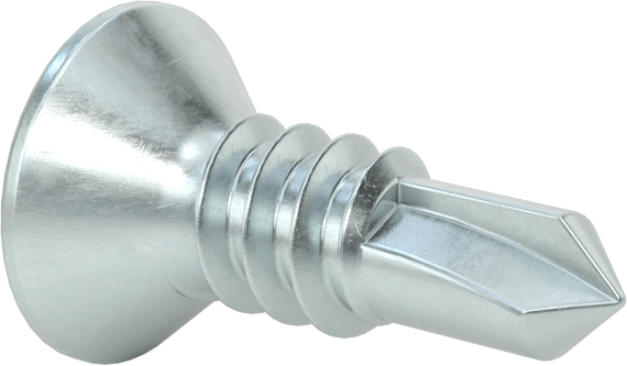 Phillips Havşa Başlı Delme Vidası, Çinko Kaplı Çelik, 1/4" Vida Boyutu, 3/4" Uzunluk