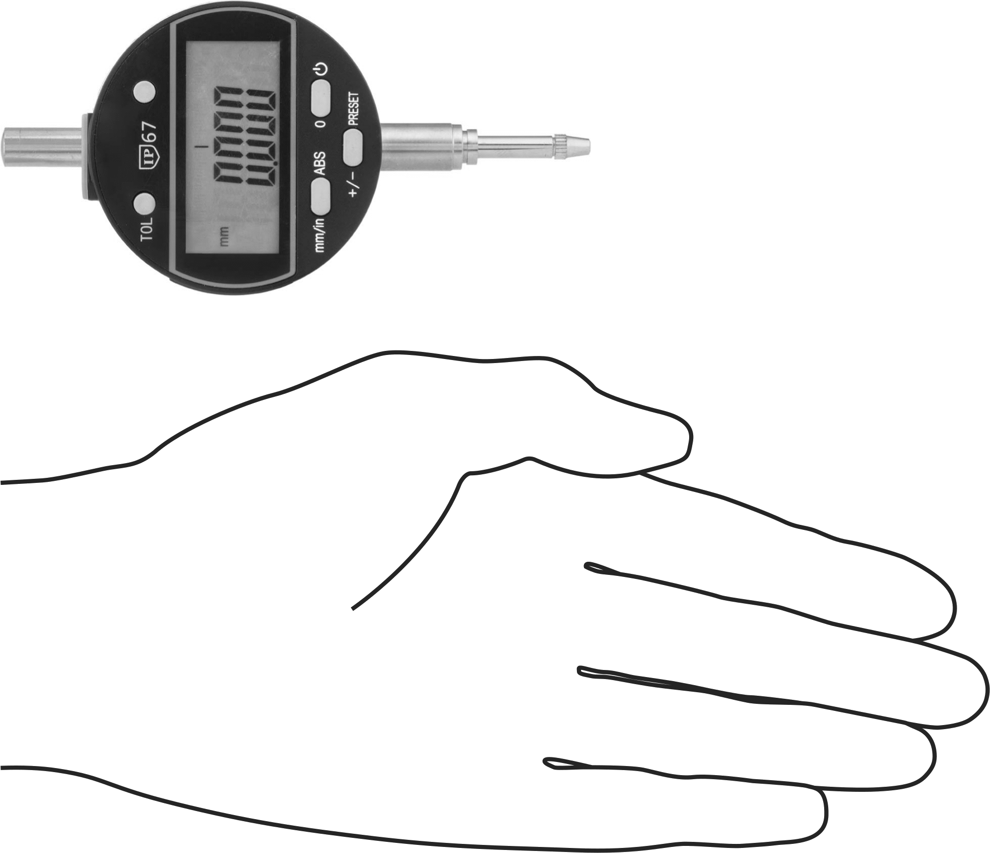 Soğutma Suyuna Dayanıklı Elektronik Komparatör, SPC Veri Çıkışlı, 0 inç ila 0.5 inç Ölçülen Mesafe
