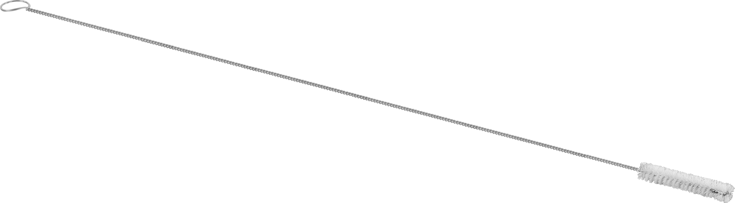 3-1/4" Uzunluk x 1/2" Çap Şişe Fırçası, 30 inç toplam uzunluk — 1⁄2", Plastic, Polyester Plastic, 30"