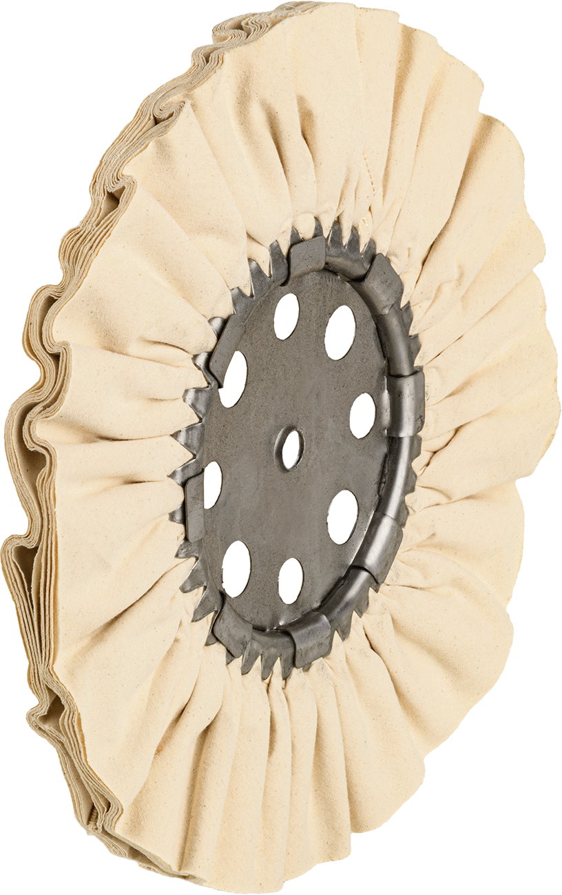 Soğuk Kalma Özelliğine Sahip Uzun Ömürlü Polisaj Diski, 12" Çap x 1/4" Kalınlık, 1/2" Mil Deliği