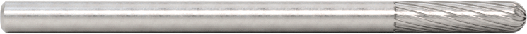 3/32" Çaplı Şaftlı Frez, Yuvarlak Silindir, Ticaret No. SC-61, Tek Kesimli Diş