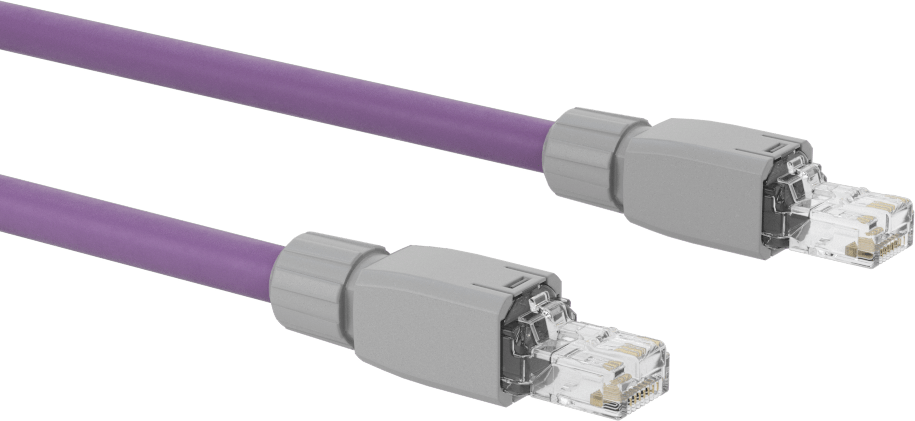 Sürekli Esnek Ethernet Kablosu, RJ45 Fişleri, Kategori 5E, 1 Fit Uzunluğunda