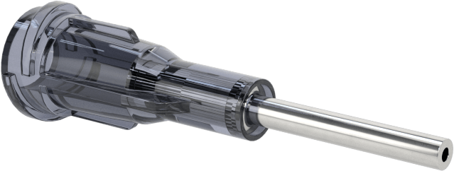 Luer Lock Bağlantılı Paslanmaz Çelik Şırınga İğneleri, PTFE Kaplı, 1/2" İğne Uzunluğu, 18 G