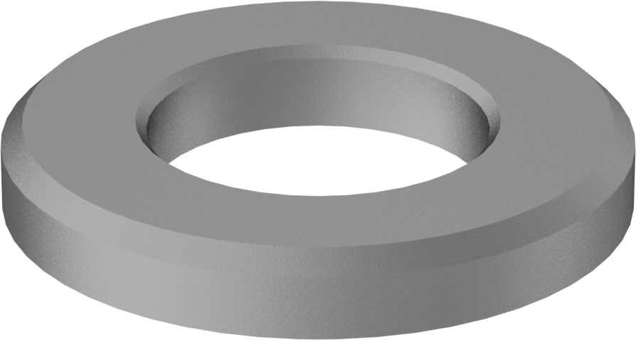 Çelik Yapısal Pul, Galvanizli, M12 Vida Boyutu için, 13.0 mm İç Çap, 24.0 mm Dış Çap