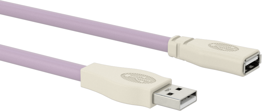 Sürekli Esnek USB Kablosu, A Fiş x A Soket, 3 Fit Uzunluk