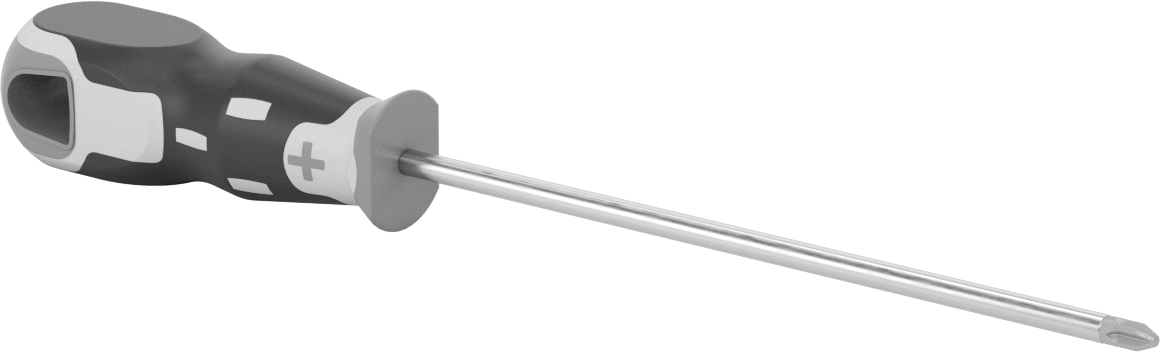 Tornavida, Numara 2 Phillips Tahrik, 12-11/16" Toplam Uzunluk — No. 2, Sürücü, Ultra Grip