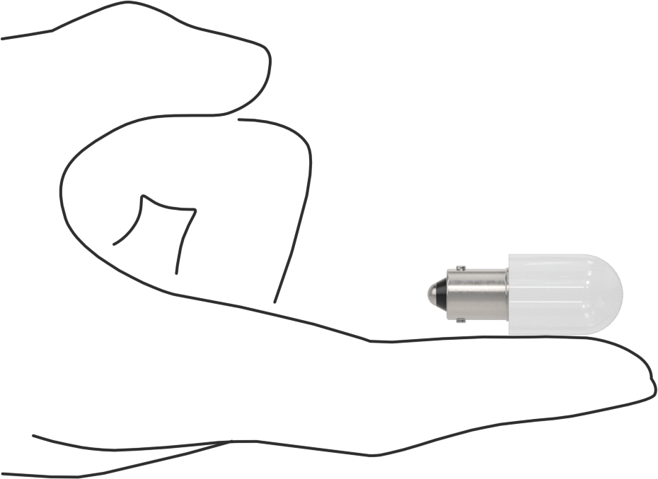 Minyatür Ampul, Bayonet Taban, Tek Temas, Boru Şeklinde, 28V, 8.4W