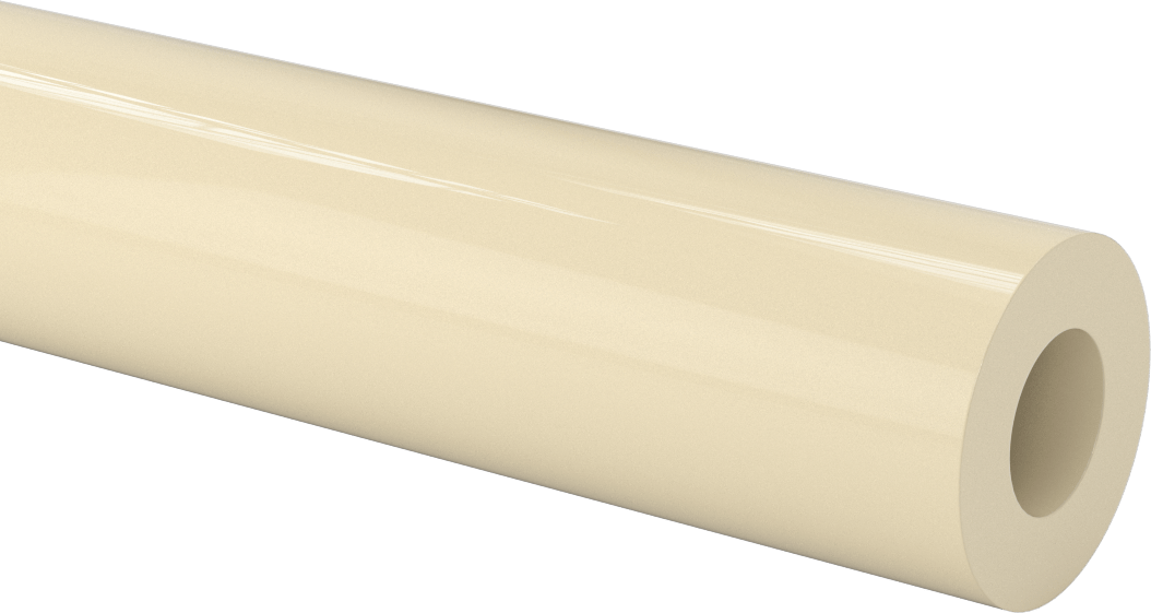 İşlenmesi Kolay Aşınmaya Dayanıklı Döküm Naylon Boru, 2" Dış Çap, 1" İç Çap