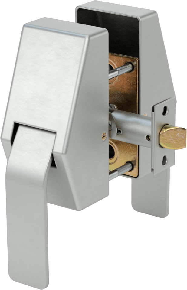 İtme/Çekme Kapı Kolu, Schlage Marka Hl6, 2-3/4" Geri Çekme Mesafesi, Paslanmaz Çelik