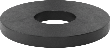 Hava Koşullarına Dayanıklı EPDM Kauçuk Sızdırmazlık Pulları, 4 Numaralı Vida Boyutu için, 0.120" İç Çap, 0.312" Dış Çap, Siyah — 0.120",…
