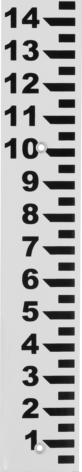 Tank Seviyesi Cetveli — Enamel-Coated Iron