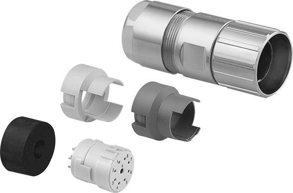 Servomotor M23 Sinyal Konektörü, Lehim Soketi