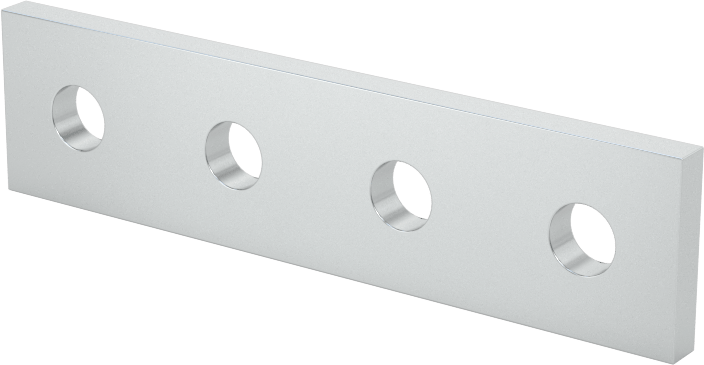 10 mm Yüksekliğinde Raylı Minyatür T-Yivli Çerçeveleme için Uzatılmış Yüzey Braketi — 10 mm, Yapısal Braket, Tekli