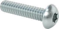 Düğme Başlı Torx Vidaları, Çinko Kaplı Çelik