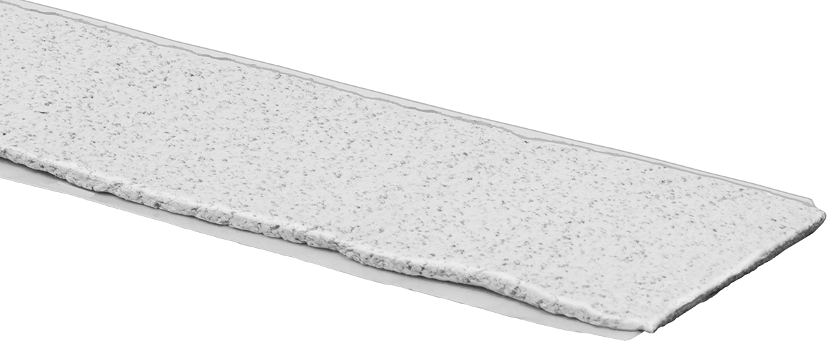 Boru Yoğuşma Azaltıcı Butil Kauçuk Şerit, 30 Fit Uzunluk x 2" Genişlik x 1/8" Kalınlık — Butil, Kirli Beyaz